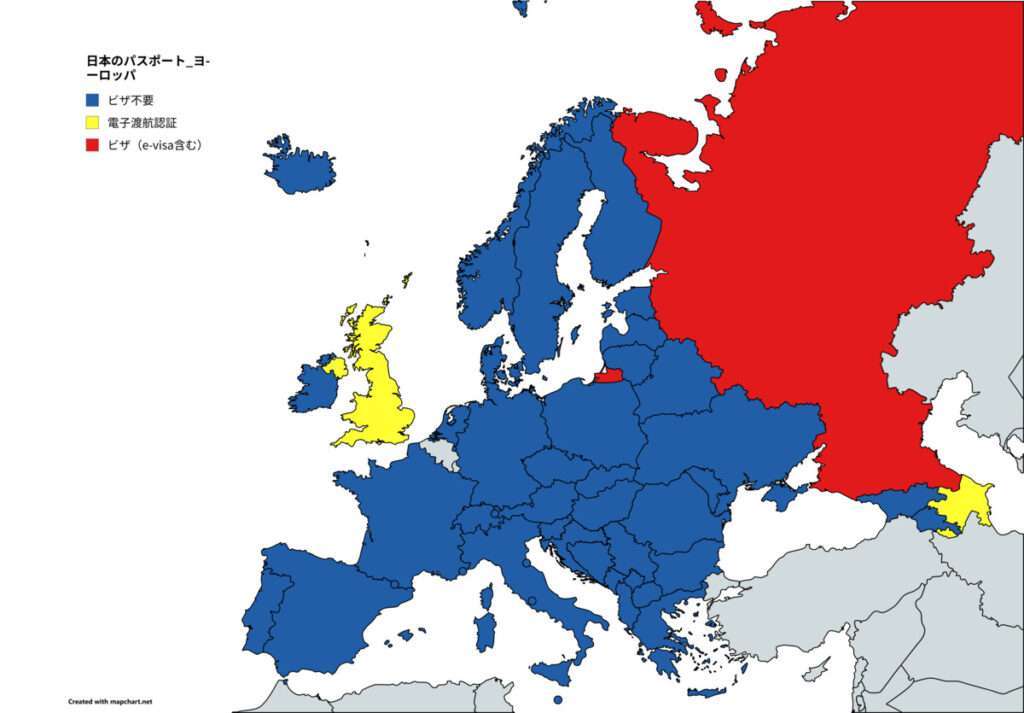 日本のパスポート(ヨーロッパ)