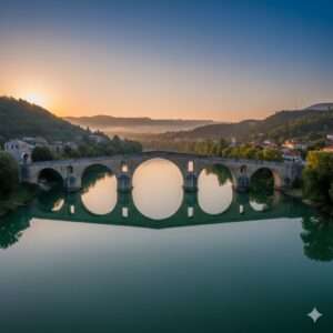 ボスニア・ヘルツェゴヴィナの世界遺産　ヴィシェグラードのソコルル・メフメト・パシャ橋