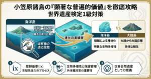 小笠原諸島の進化プロセスと試験対策ポイント