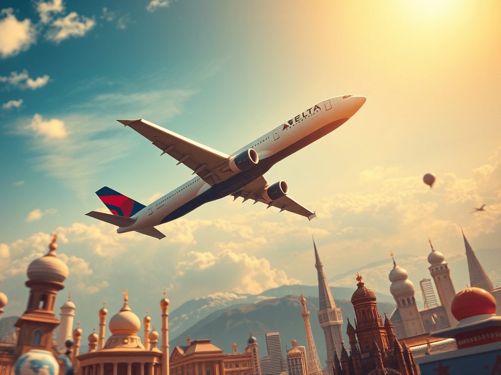 デルタ航空マイルで世界一周を実現する新戦略！のイメージ画像
