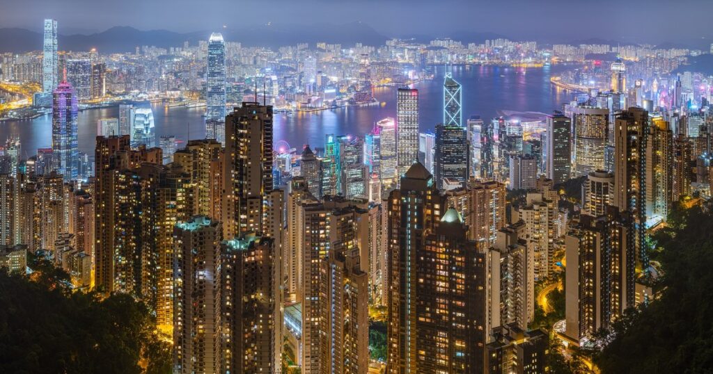 香港の夜景(ビクトリア・ハーバー)