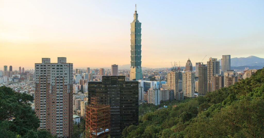 台北101と市街地